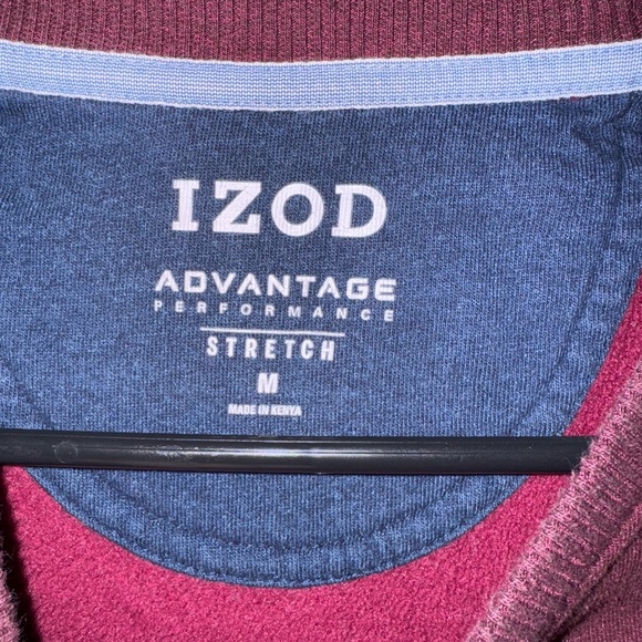 Izod Men's Burgundy Crewneck Sweater - Picture 2 of 3